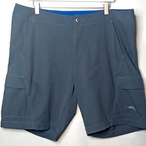 Tommy Bahama Board Shorts/ Swim trunks size 38 grey cargo style